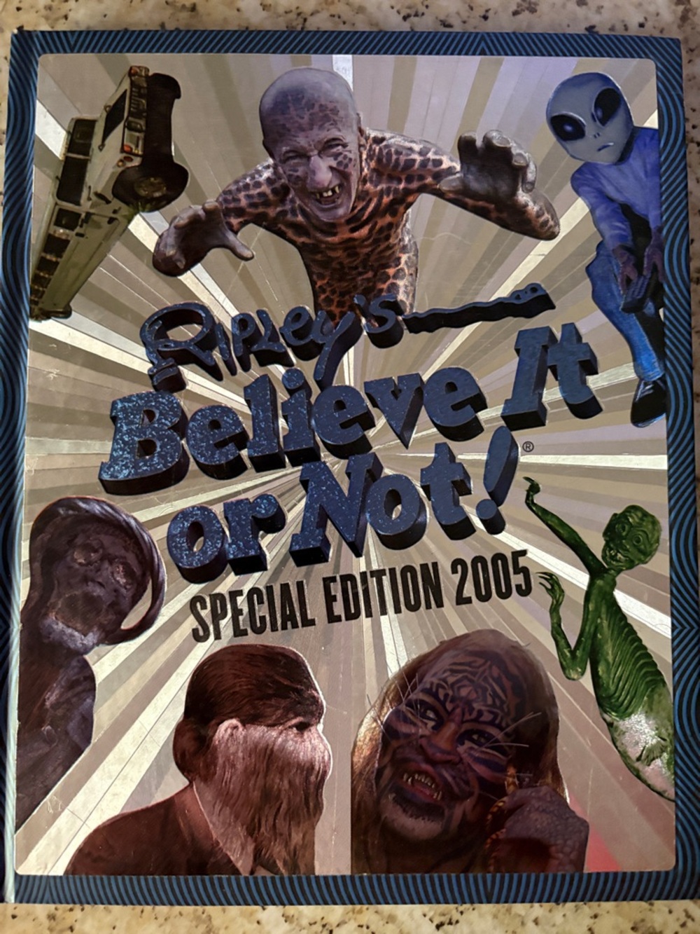 Scholastic Believe It or Not! Back Cover in Blue and Silver